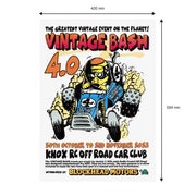 Blockhead Motors Vintage Bash 4.0 Poster
