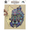 Puzzle Master Wolf Wooden Jigsaw Puzzle 132pc