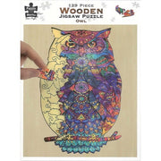 Puzzle Master Owl Wooden Jigsaw Puzzle 129pc