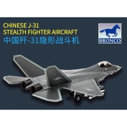 Bronco CK07231 1/72 Chinese J-31 Stealth Fighter Diecast Model