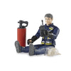 Bruder 60100 Fireman with Helmet Gloves & Accessories