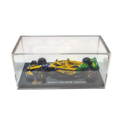 Bburago 01895 1/43 2024 McLaren F1 Senna Livery Driver No.4 Norris with Helmet