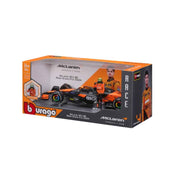 Bburago 28040N 1/24 McLaren MCL38 2024 No.4 Lando Norris with Figure