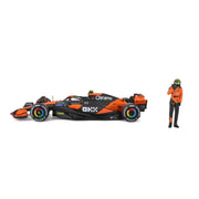 Bburago 28040N 1/24 McLaren MCL38 2024 No.4 Lando Norris with Figure