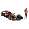 Bburago 28040P 1/24 McLaren MCL38 2024 No.81 Oscar Piastri with Figure