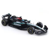 Bburago 28063R 1/24 Mercedes W15 2024 No.63 George Rusell with Helmet and Showcase
