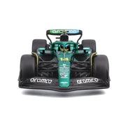 Bburago 28070A 1/24 Aston Martin AMR 25 No.14 Fernando Alonso with Helmet and Showcase