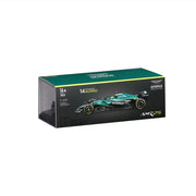 Bburago 28070A 1/24 Aston Martin AMR 25 No.14 Fernando Alonso with Helmet and Showcase