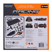 Bburago 28504N 1/24 McLaren MCL38 2024 No.4 Lando Norris Model Kit 4893993285044