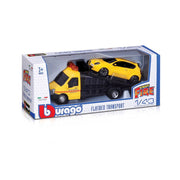 Bburago 31400 1/43 Flatbed Transportwith Car Assorted 1pc