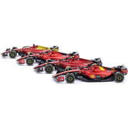Bburago 36848 1/43 Ferrari No.16 Leclerc 4 piece Gift Pack