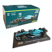 Bburago 38091S 1/43 2023 F1 Aston Martin AMR23 No.18 Stroll with Helmet