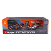 Bburago 38096 1/43 McLaren No.4 Norris 4 piece Gift Pack