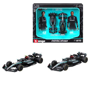 Bburago 38115 1/43 2024 Mercedes AMG W15 2 piece Gift Pack
