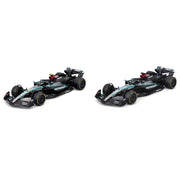 Bburago 38115 1/43 2024 Mercedes AMG W15 2 piece Gift Pack