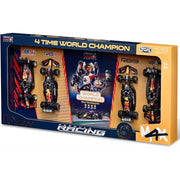 Bburago 38213 1/43 Verstappen No.1 Four World Championships 2021, 22, 23, 24 4 piece Gift Pack