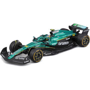 Bburago 38251A 1/43 Aston Martin AMR 25 No.14 Fernando Alonso with Helmet and Showcase