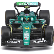 Bburago 38251A 1/43 Aston Martin AMR 25 No.14 Fernando Alonso with Helmet and Showcase