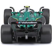 Bburago 38251A 1/43 Aston Martin AMR 25 No.14 Fernando Alonso with Helmet and Showcase