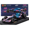 Bburago 38258G 1/43 BWT Alpine A525 No.10 Pierre Gasley with Helmet and Showcase