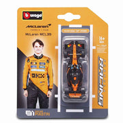 Bburago 58001P 1/64 Race McLaren MCL39 No.81 Oscar Piastri 2025 Season Car