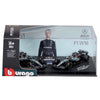 Bburago F1 1/64 Premium 2025 Mercedes AMG W16-Russell No.63 Twin Pack in Showcase