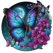 Escape Welt Butterfly Flowers 500pc Wooden Jigsaw Puzzle