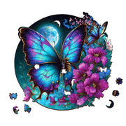 Escape Welt Butterfly Flowers 500pc Wooden Jigsaw Puzzle