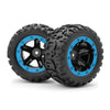 BlackZon BZ540108 Slyder MT Wheels/Tyres Assembled Black/Blue (Pair)