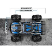 Blackzon 540292 Spryte ST Turbo 1/20 4WD Monster Truck Blue