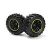 Blackzon BZ540324 Spryte Wheels/Tires Assembled (Black/Green)