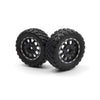Blackzon 540451 Assembled Wheel & Tyre Set 2pcs