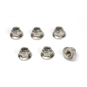 Blackzon 540453 M4 Flanged Lock Nuts 6pcs