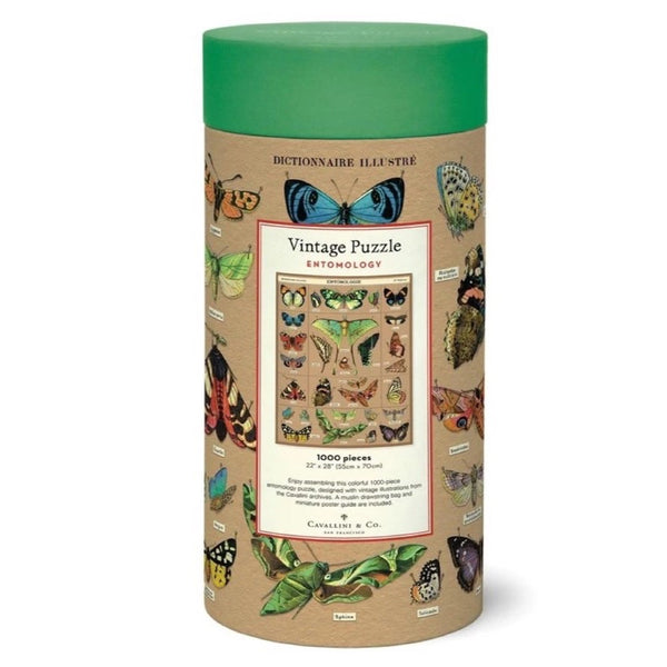 Cavallini & Co. Entomologie Puzzle - 1000 Teile Mit Wunderschönen Insekten-Illustrationen