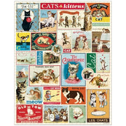 Cavallini Vintage Cat and Kittens 1000pc Jigsaw Puzzle