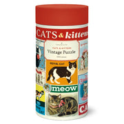 Cavallini Vintage Cat and Kittens 1000pc Jigsaw Puzzle