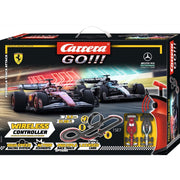 Carrera 1/43 Formula Track Attack F1 Ferrari/Mercedes Set with 5.3m Track Wireless