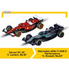 Carrera 1/43 Formula Track Attack F1 Ferrari/Mercedes Set with 5.3m Track Wireless