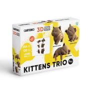 Cartonic Kittens Trio 3D Puzzle