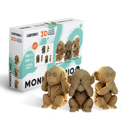Cartonic Trio Monkeys 3D Puzzle