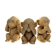Cartonic Trio Monkeys 3D Puzzle