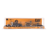 Diecast Masters 84414 1/87 Cat CT660 Cab Tractor & Lowboy with Grader