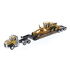 Diecast Masters 84414 1/87 Cat CT660 Cab Tractor & Lowboy with Grader