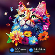 Escape Welt Cat 300pc Wooden Jigsaw Puzzle