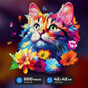 Escape Welt Cat 500pc Wooden Jigsaw Puzzle