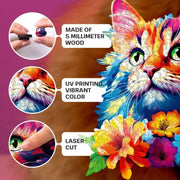 Escape Welt Cat 500pc Wooden Jigsaw Puzzle