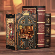 CuteBee Count Cat's Study DIY Book Nook Kit