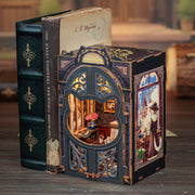 CuteBee Count Cat's Study DIY Book Nook Kit