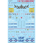 Caracal Models 72155 Lockheed F-104 F-104 Test & Drone Zippers
