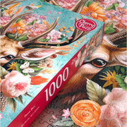 Cherry Pazzi 30752 Flower Deer 1000pc Jigsaw Puzzle